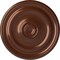 Ekena Millwork Devon Ceiling Medallion (Fits Canopies up to 3 5/8"), Hand-Painted Copper Penny, 15 3/4"OD x 1 1/2"P CM15DECPS - alternate 1